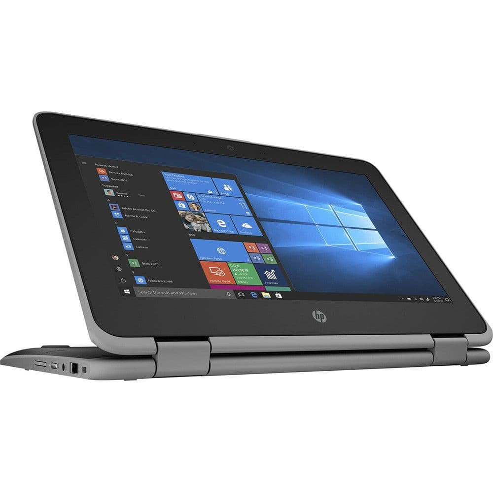 HP ProBook x360 11 G3 (Intel Celeron, 4 GB RAM, 128 GB, 11.6″ convertible touchscreen).