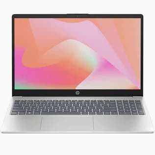 HP 15 laptop with Intel Core i7‑1355U, 8 GB RAM, 512 GB SSD, 15.6″ display, FreeDOS, Silver