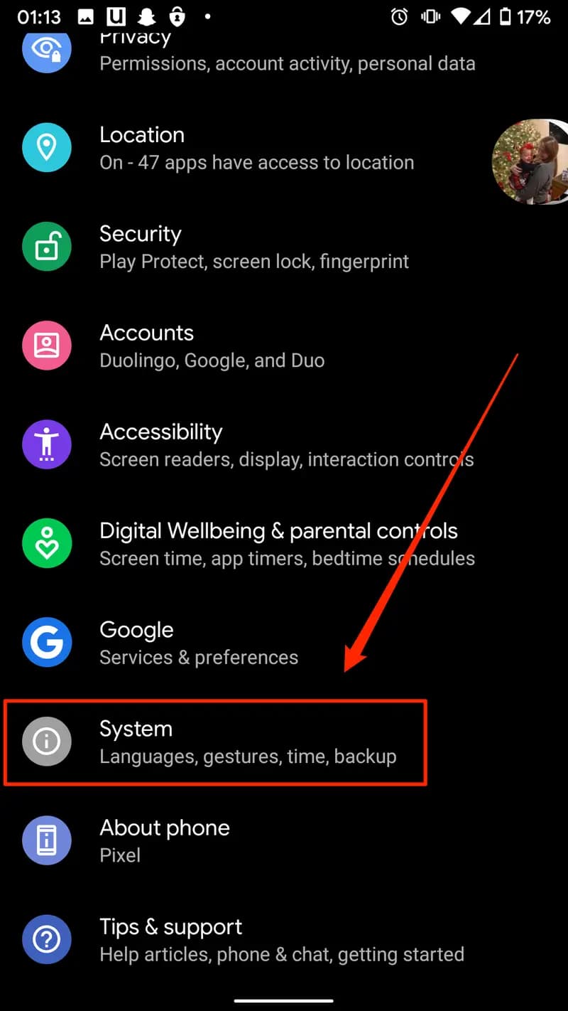 keyboard settings