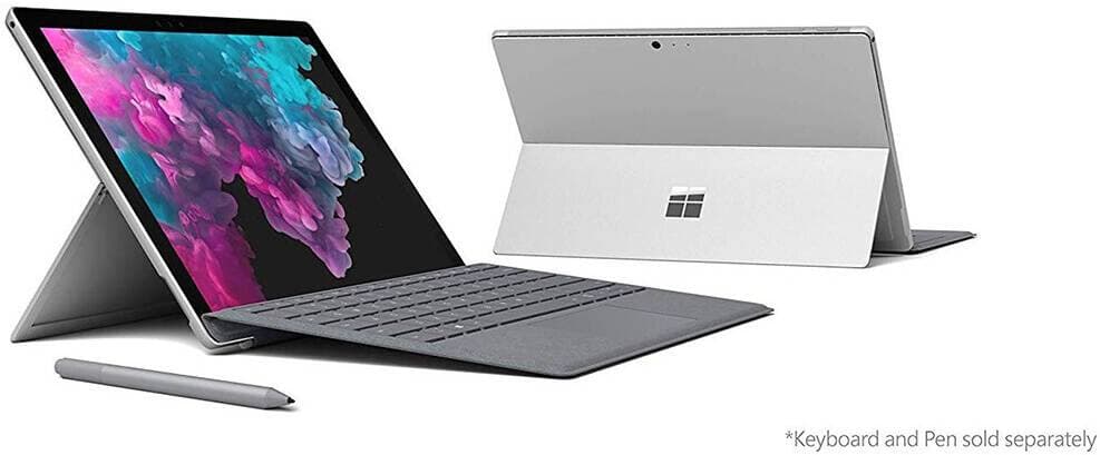 Microsoft surface pro 6 intel i7 8th gen 8GB RAM 256GB SSD