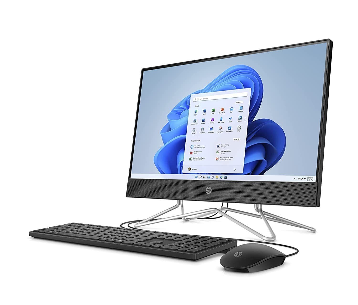 HP 22 Dfoxx all in one PC Intel celeron 4GB RAM 256ssd 22inche